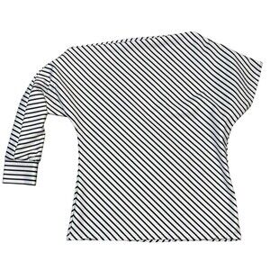 Women’s Large Asymmetrical Pinstripe Blouse